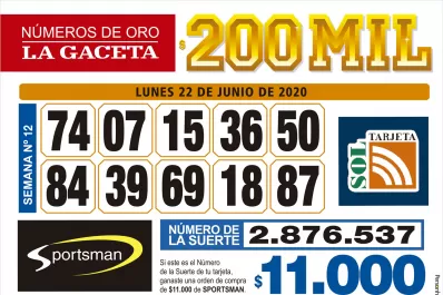 Los Números de Oro de LA GACETA