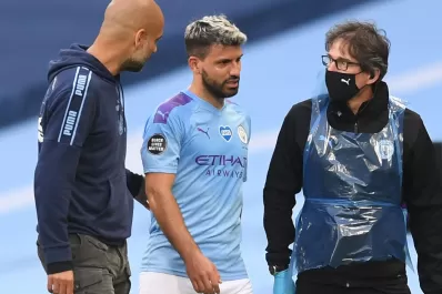 Sergio Agüero se perdería el resto de la temporada con Manchester City