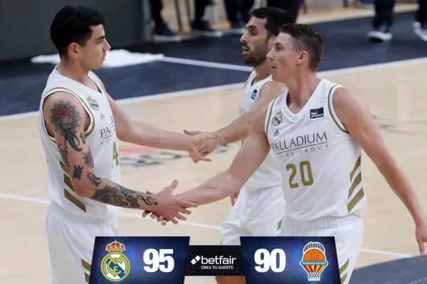 Facundo Campazzo tuvo una descomunal actuación en la victoria del Real Madrid