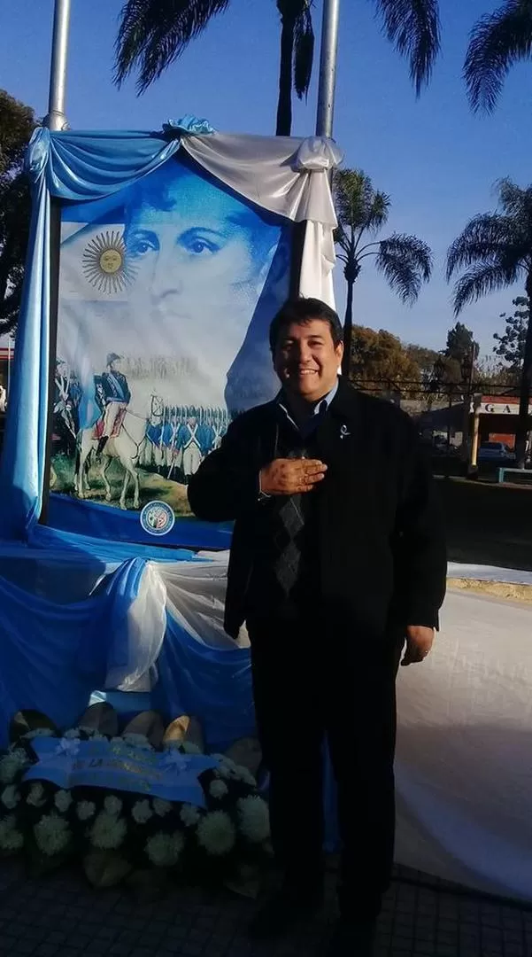 CARGADO DE PROYECTOS. Coqui Sosa anunció, entre sus próximas actividades, un homenaje a Belgrano.   