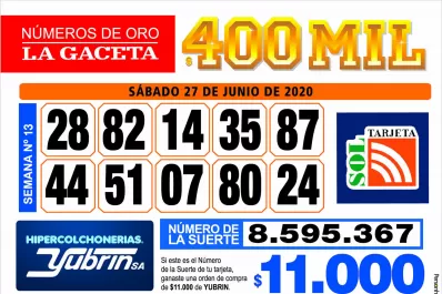 Los Números de Oro de LA GACETA