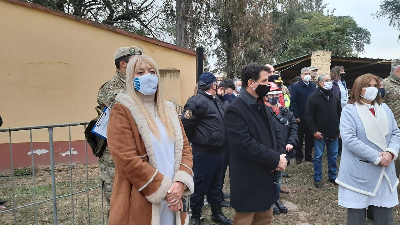 Video: Así fue el simulacro de coronavirus que el Siprosa llevó adelante en el Liceo Militar