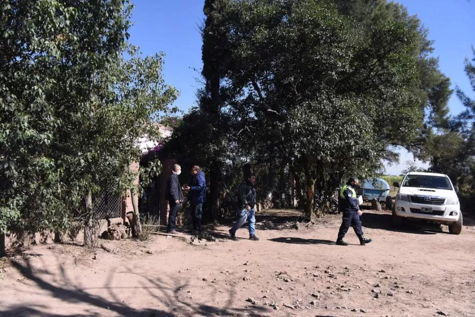 EN LA RAMADA DE ABAJO. El agricultor José Porcel fue asesinado de un disparo el viernes último, cuando estaba en su propiedad. 