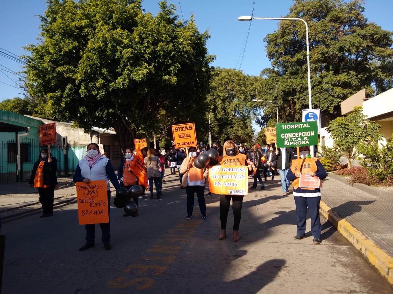 Manifestación del Sitas.