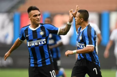 Inter goleó, pero Lautaro no convirtió