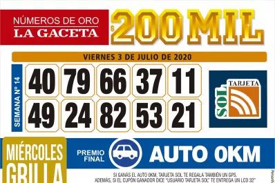 Los Números de Oro de LA GACETA