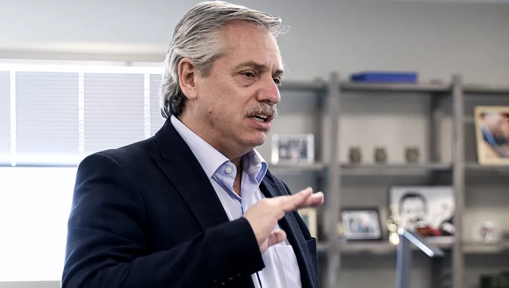 CRÍTICO. El presidente, Alberto Fernández, cuestionó la política de su predecesor en materia de deuda.