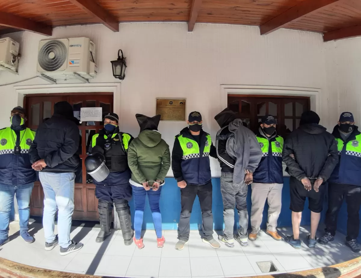 DETENIDOS. Sospechosos por el caso Porcel. Foto: Ministerio de Seguridad