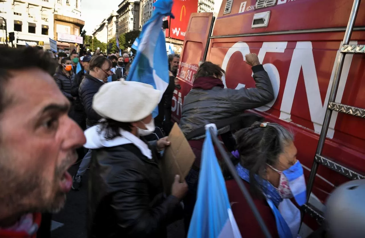 Repercusiones por los incidentes que se registraron en la protesta en el Obelisco