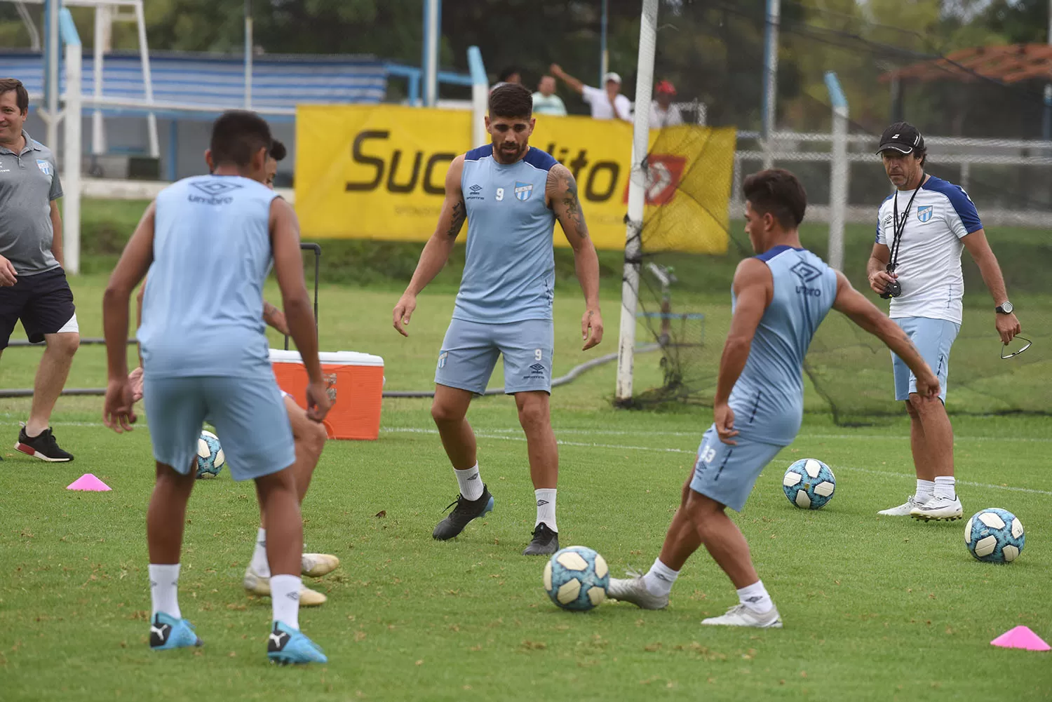 DECANO. Leandro Díaz, en un entrenamiento antes de la pandemia. Archivo LA GACETA / DIEGO ARÁOZ