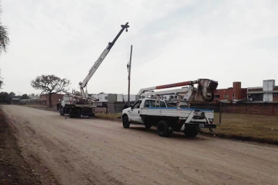 Barrio Telefónico: mejoran el alumbrado público