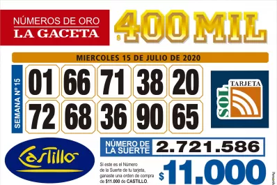 Los Números de Oro de LA GACETA