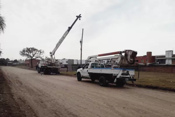 Barrio Telefónico: mejoran el alumbrado público