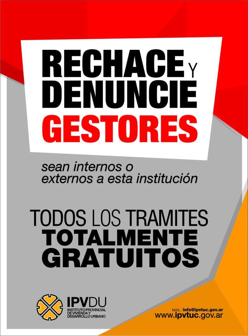 COMUNICADO. El mensaje que dio a conocer el Instituto de la Vivienda.