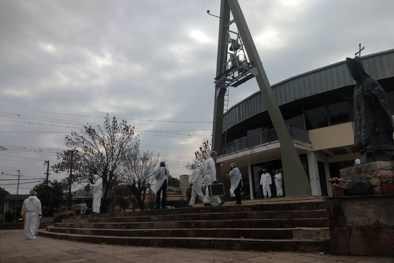 LA PARROQUIA. Juárez fue hallado muerto en la casa cural.