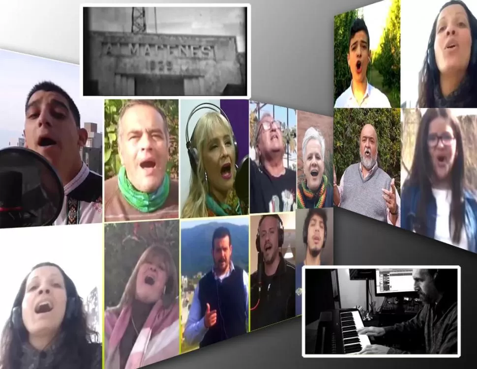 UN SELECCIONADO. En el video “La cumbre” intervienen sólo 30 de los muchos músicos que tiene Tafí Viejo.  