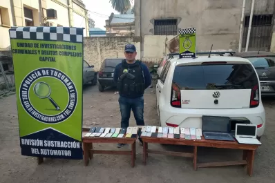 Una banda dedicada al robo de celulares tenía 30 teléfonos y varias computadoras