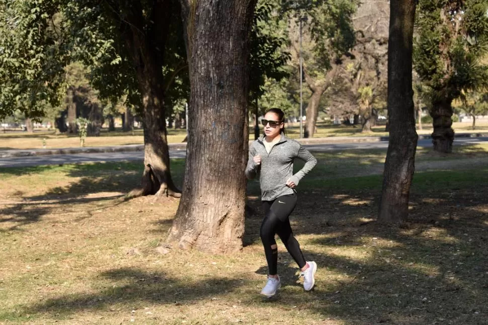 EN TUCUMÁN. Belén Casetta llegó hace varios días y ya se entrena. la gaceta / foto de Inés Quinteros Orio