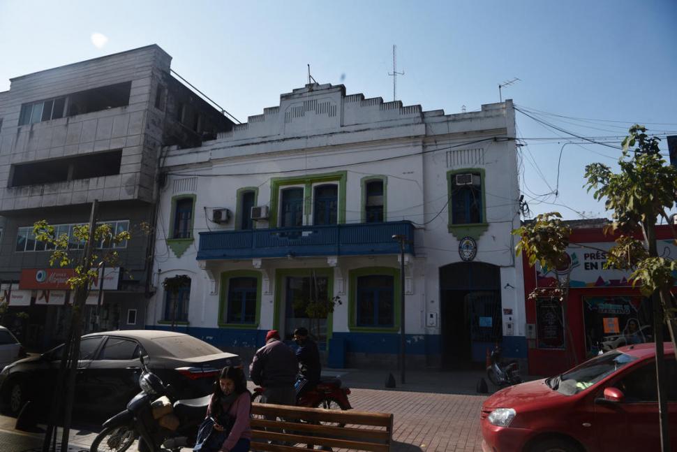 EL LUGAR DEL HECHO. El frente de la comisaría de Concepción. 