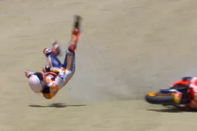Marc Márquez sufrió un feo accidente el inicio de la temporada de Moto GP