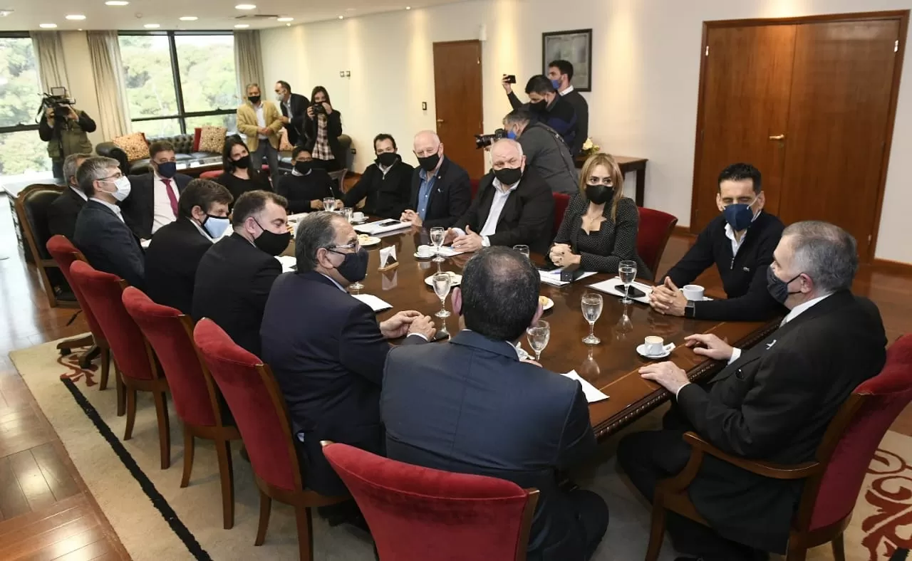 EN DEBATE. Labor Parlamentaria, presidida por Jaldo, acordó el temario para el jueves. Foto: Prensa HLT