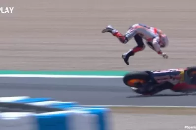 MotoGP en España: en el regreso, el campeón se fracturó