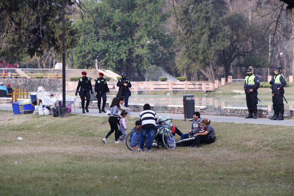 FESTEJOS. Las familias aprovecharon el día para que sus hijos se encontraran con sus amiguitos.