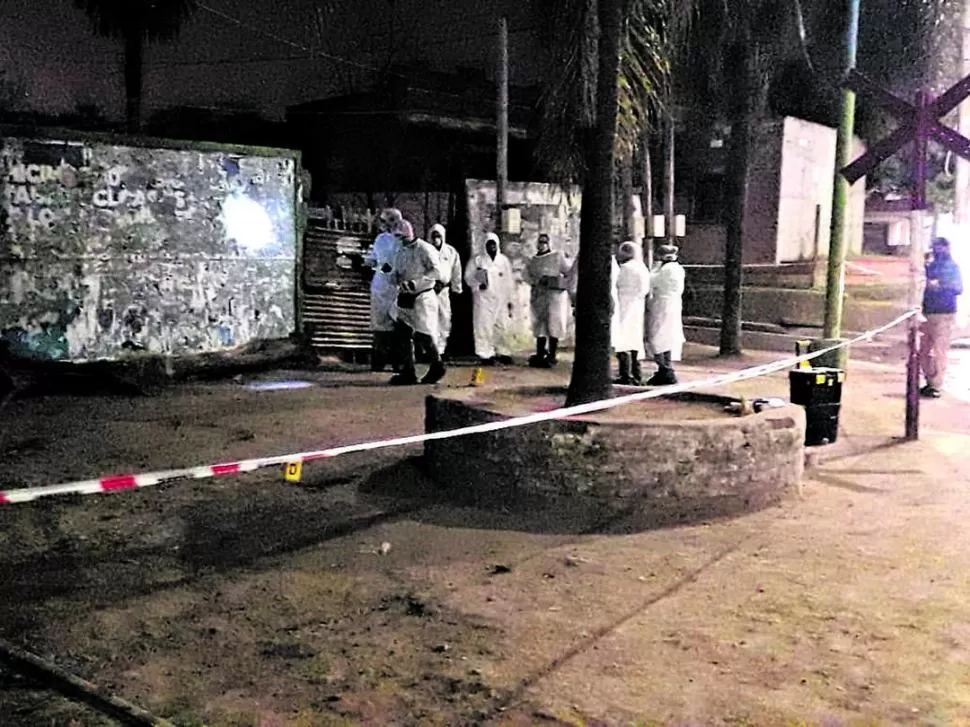 LUGAR DE LA TRAGEDIA. Avenida Ejército del Norte, en Aguas Corrientes.  