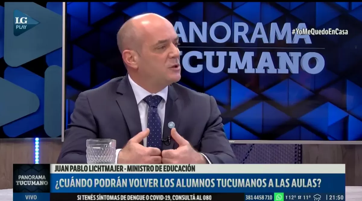 El ministro de Educación de la provincia, Juan Pablo Lichtmajer.