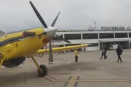 El avión hidrante ya está en Tucumán para combatir el fuego en la alta montaña