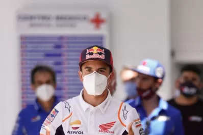 Márquez, a días de quebrarse el brazo, probará si puede correr