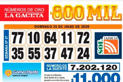 Los Números de Oro de LA GACETA