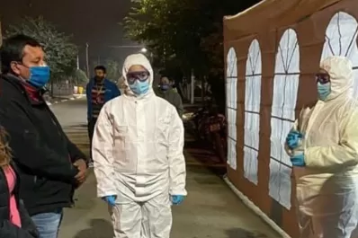 Habilitaron una carpa para dejar objetos para las familias aisladas en Lastenia