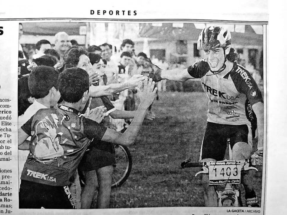 Todo es historia: Fefo fue el primer ídolo que tuvo el mountain bike