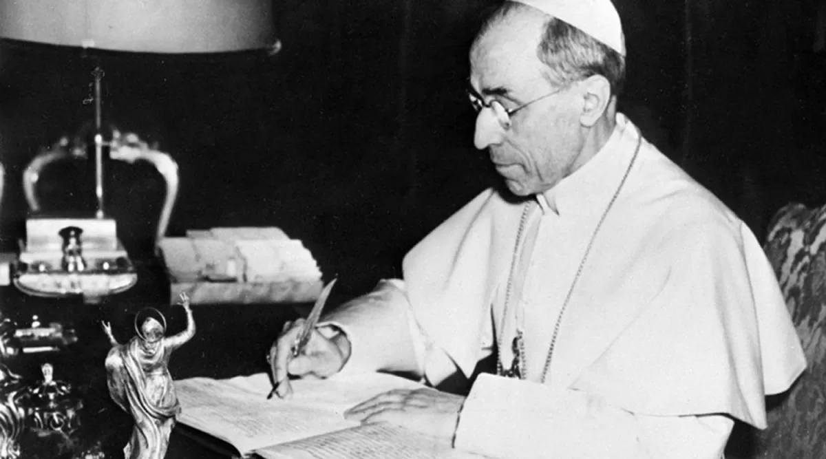 EUGENIO PACELLI. Su pontificado se extendió desde 1939 hasta 1958.
