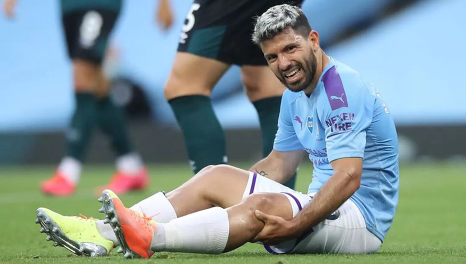 Agüero se lesionó en junio y fue operado en Barcelona. (Reuters)