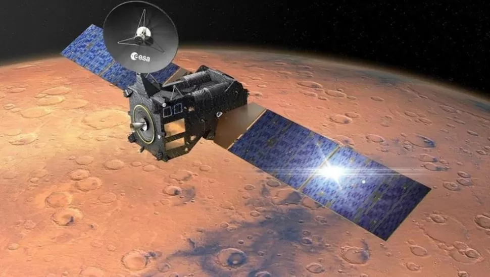 ORBITADOR. La misión ExoMars analiza, entre otras cosas, los componentes de la atmósfera de Marte.  