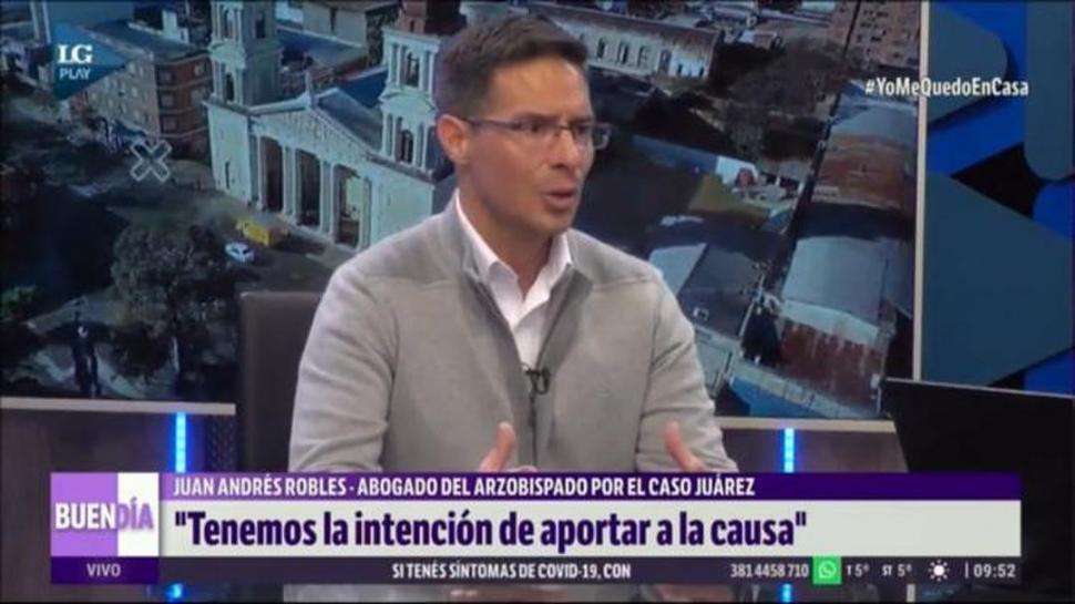 MEDIDO. Juan Andrés Robles explicó cuál es el papel del Arzobispado en la polémica causa.