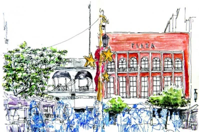 Video: recorren la ciudad, la dibujan y comparten su mirada sobre el paisaje urbano