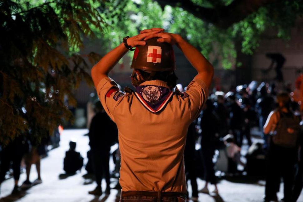  Protesta contra la violencia policial en Oregon. fotos Reuters    