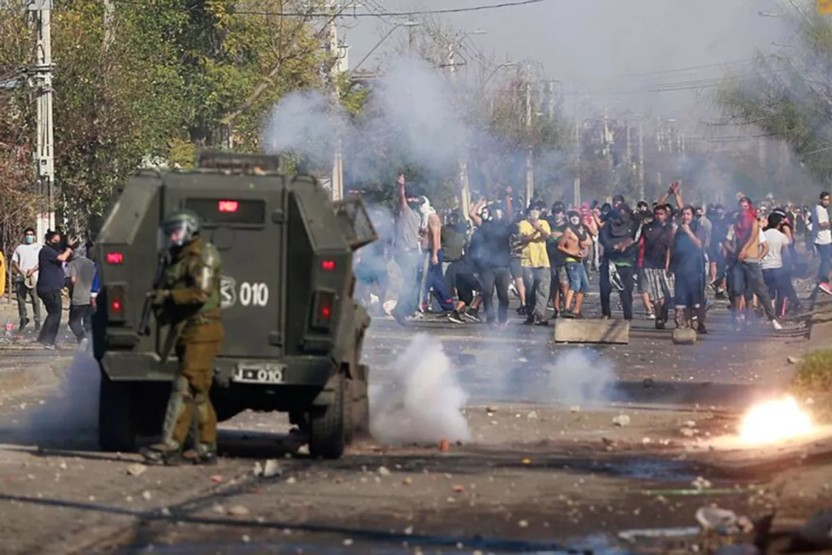 Reprimen una protesta indígena en el sur chileno