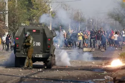 Reprimen una protesta indígena en el sur chileno