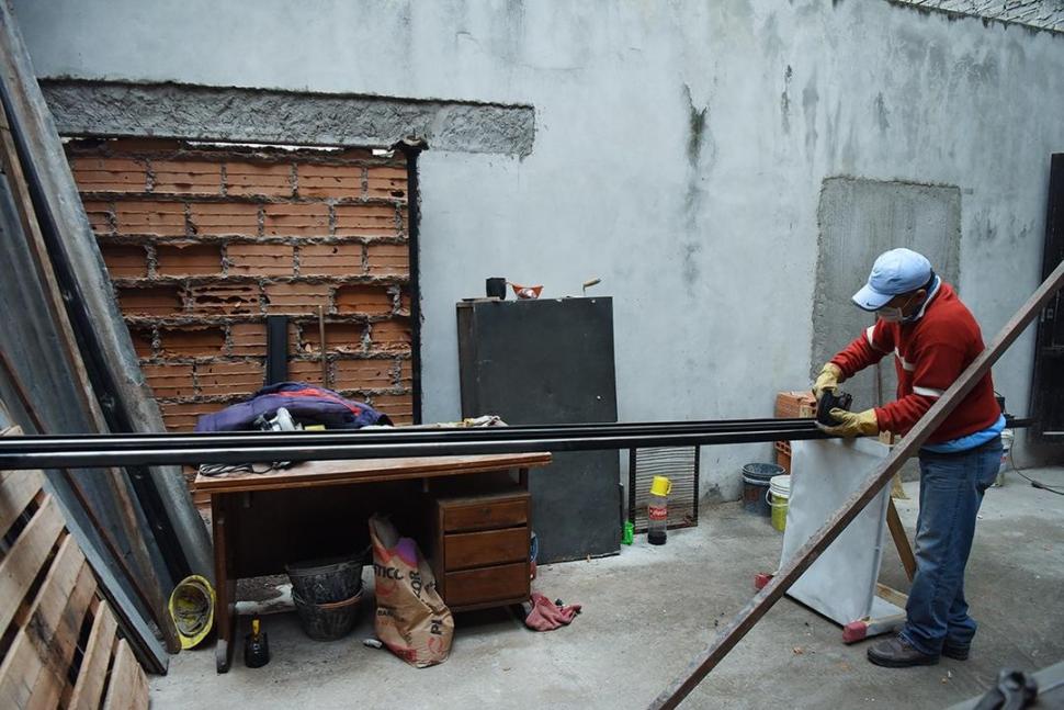 EN PLENO TRABAJO. La mayoría de las obras son de tipo estructural.