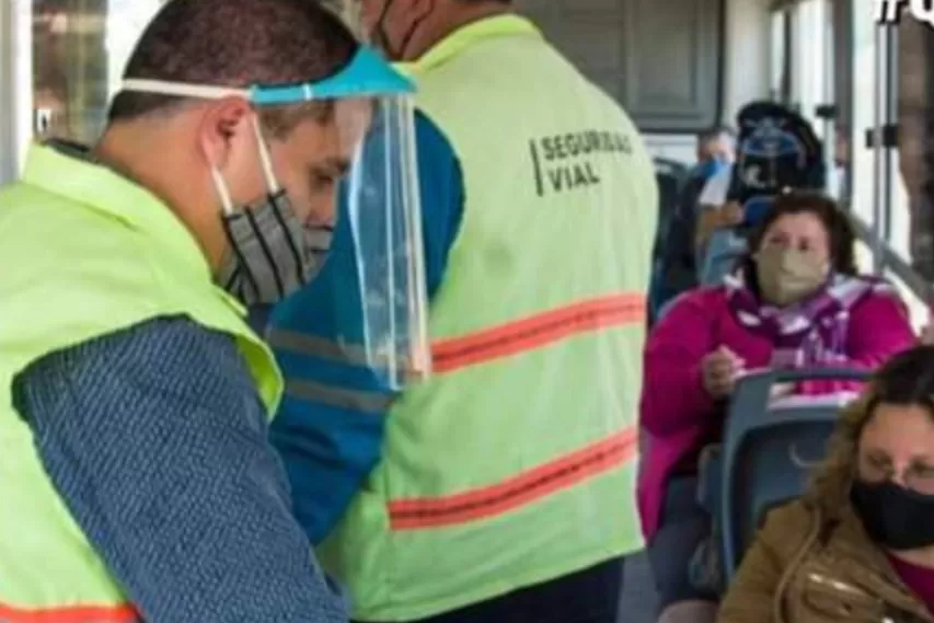 Controles en el transporte público de Las Talitas