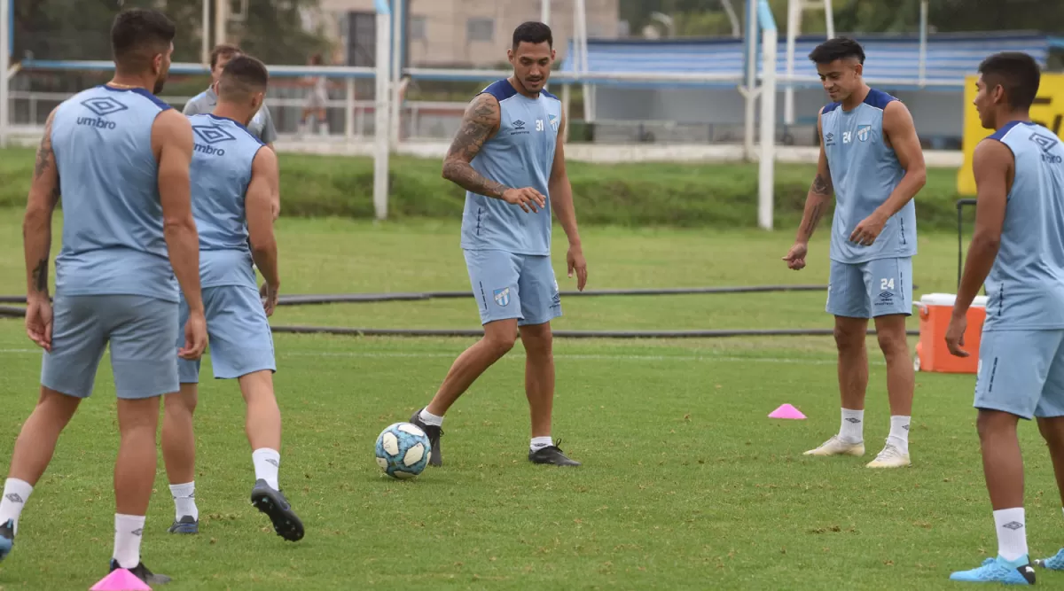 Entrenamiento de Atlético.