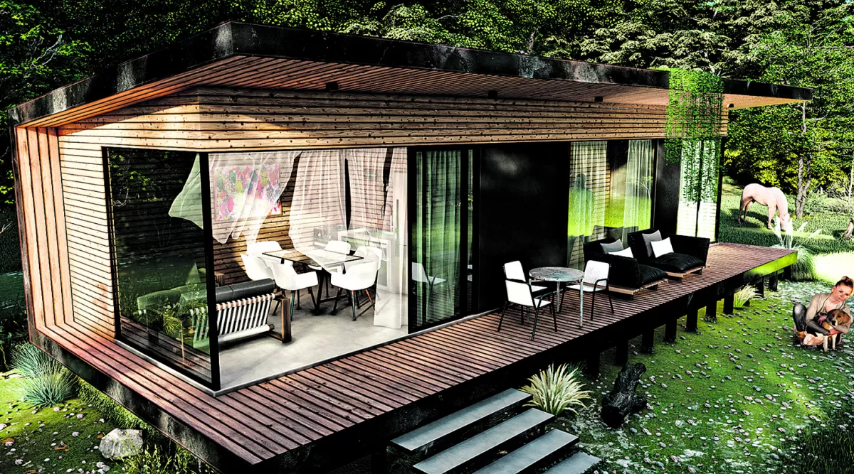 MODERNO. Tener una casa propia es un sueño difícil de alcanzar para casi todos. Con esta opción es mucho más accesible y rápido que una construcción tradicional.