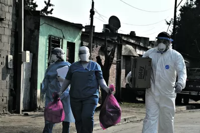 Las vallas para frenar el coronavirus se instalaron en Concepción