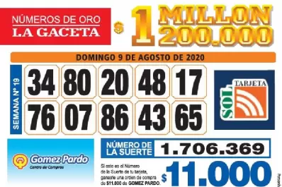 Los Números de Oro de LA GACETA