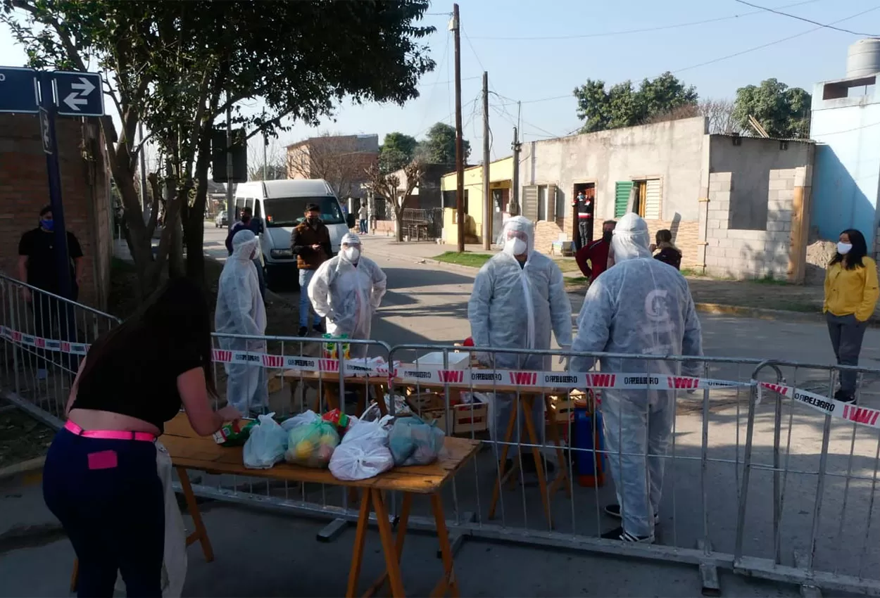 CERCADO. El Barrio Municipal de Concepción, con medidas de prevención.