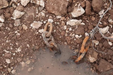 Patrimonio histórico: hallan un metro de cadena, y sería de la Vuelta de Obligado